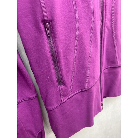 Lululemon Stride Jacket Hoodie Woman Size 2/Dew Berry - Picture 11 of 12